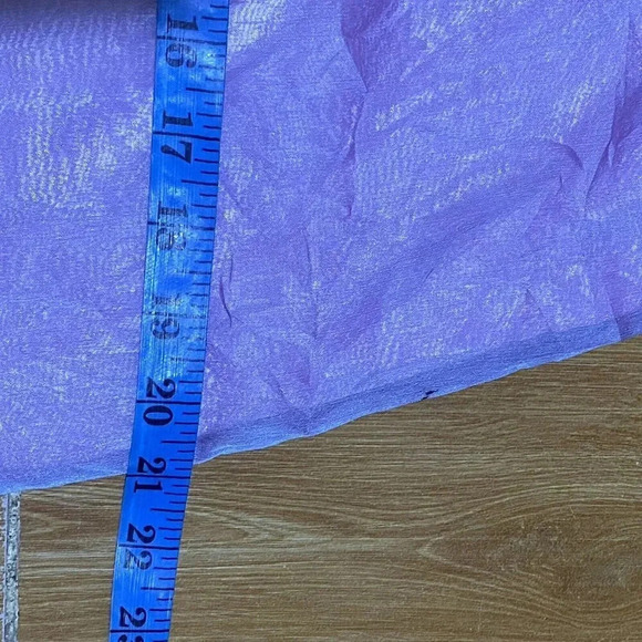 VTG Cottagecore Charng Shin Silk Cami Midi Dress 11/L/XL Sleeveless Line Violet - Picture 4 of 14